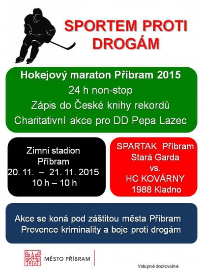 Hokejový maratón Příbram 2015 