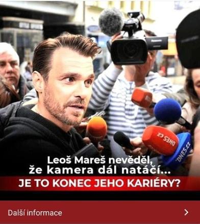 Jméno Leoše Mareše zneužili internetoví podvodníci. - obrázek 1343